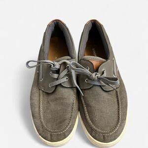 Sonoma boat loafer sneakers Big Boys size 7 grey lifestyle preppy